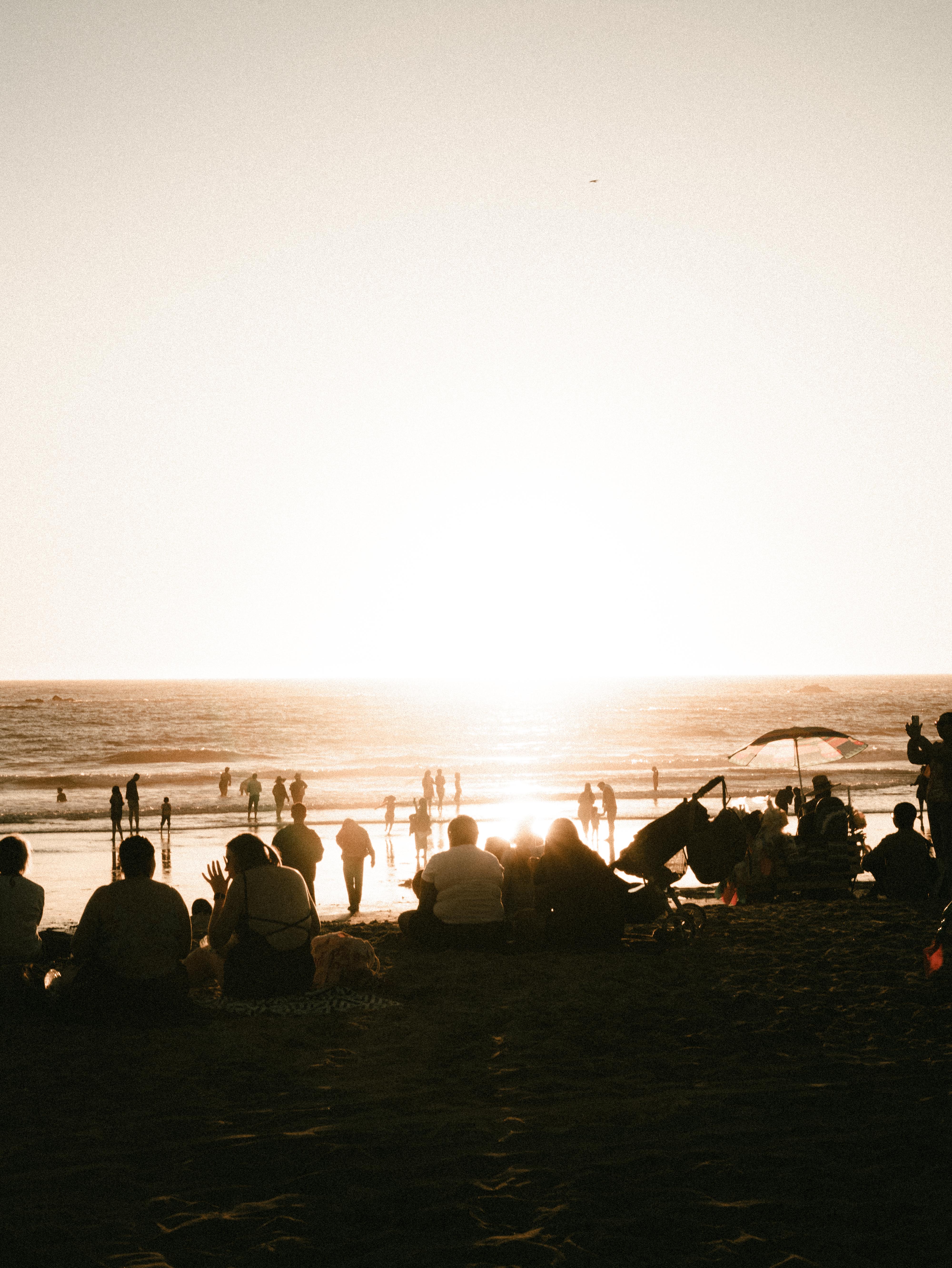 Santa Monica beach at sunset, photograph 2