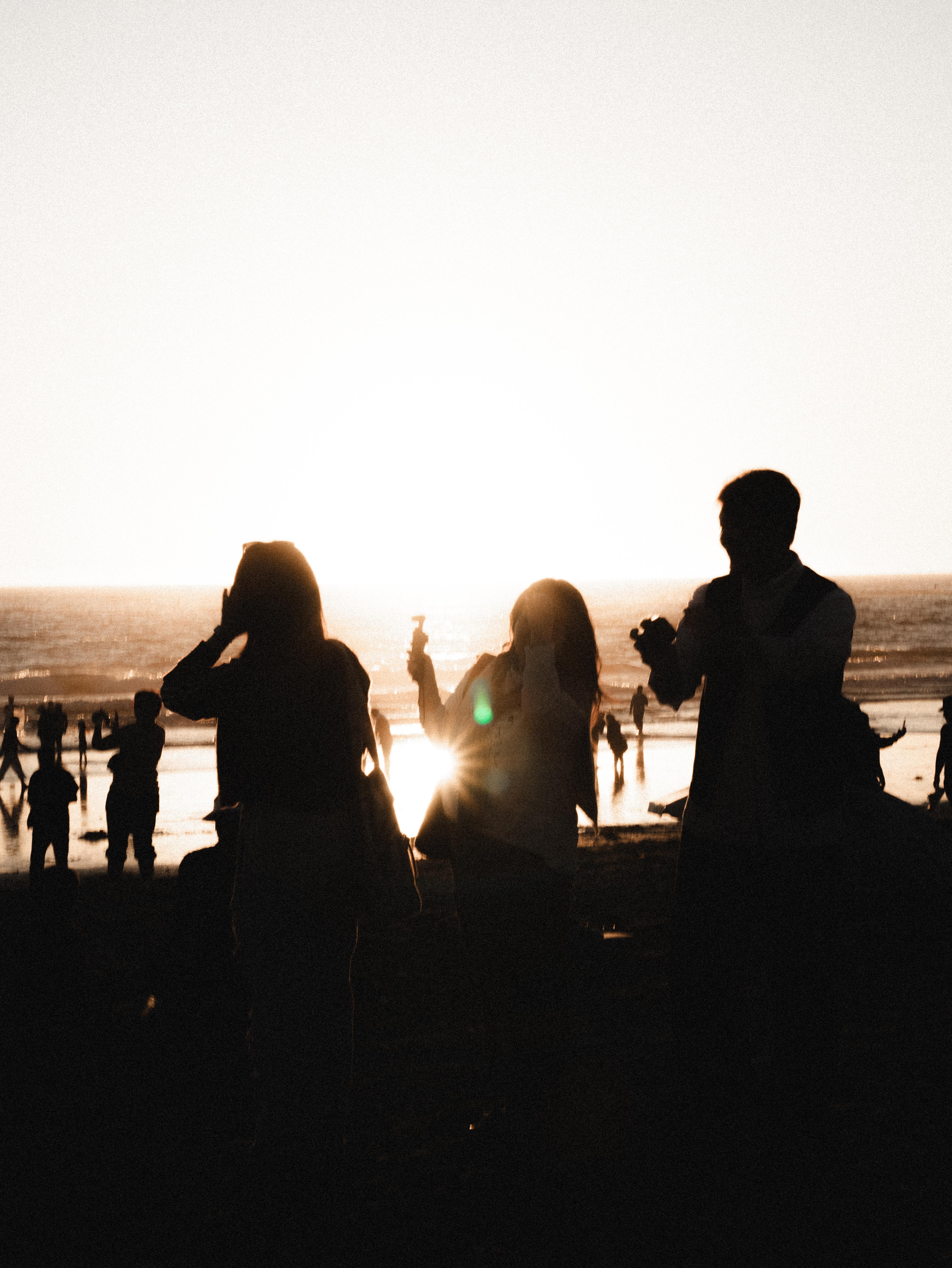 Santa Monica beach at sunset, photograph 3